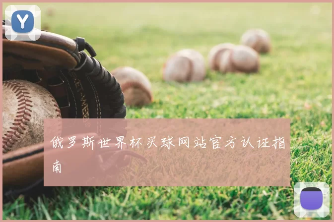 俄罗斯世界杯买球网站官方认证指南