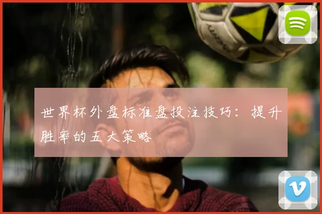 世界杯外盘标准盘投注技巧：提升胜率的五大策略